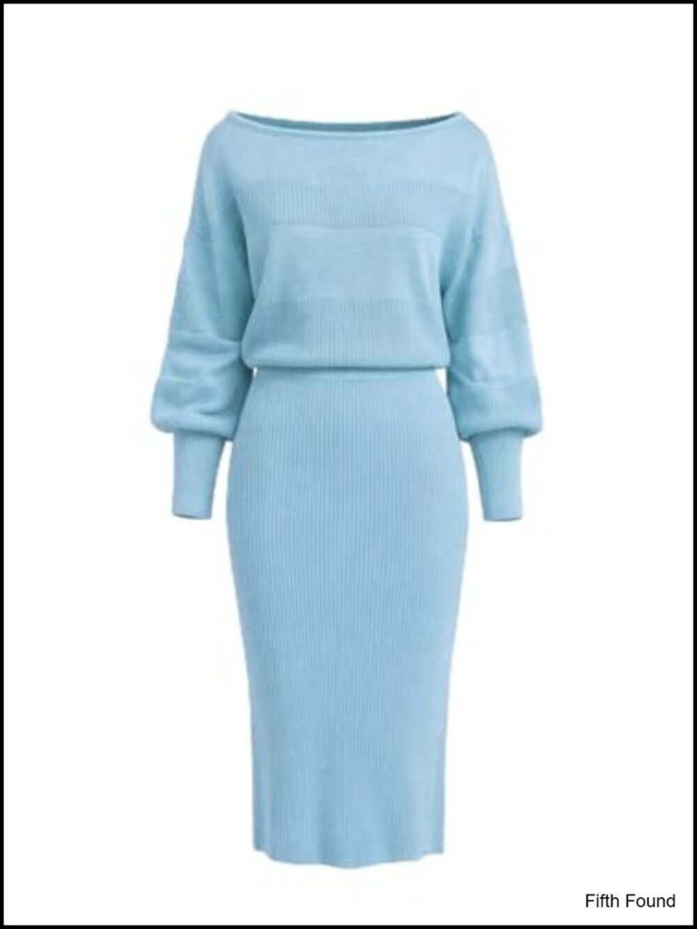 Women's 2 Piece Sweater Dress Set Long Sleeve Knit Midi Skirt Fall Outfit
